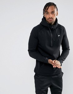 Худи черного цвета с короткой молнией Nike Modern 885969-010 - Черный