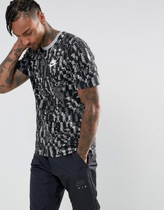 Серая футболка с принтом Nike 856583-063 - Серый