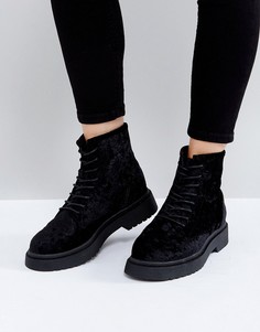 Ботильоны на шнуровке ASOS ADVENTURE - Черный