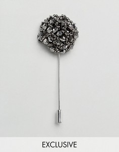 Булавка на лацкан с бусинами Noose &amp; Monkey - Серебряный
