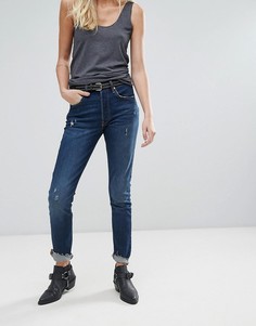 Джинсы скинни с необрабтанным краем Levis 501 - Синий Levis®