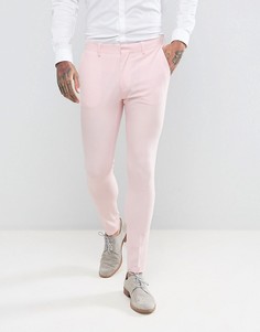 Бледно-розовые супероблегающие брюки ASOS Wedding - Розовый