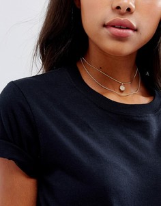 Многоярусное ожерелье ASOS - Золотой