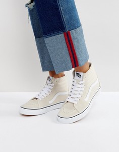 Бежевые высокие кроссовки Vans Classic - Бежевый