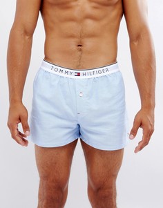 Синие тканые оксфордские боксеры Tommy Hilfiger - Синий