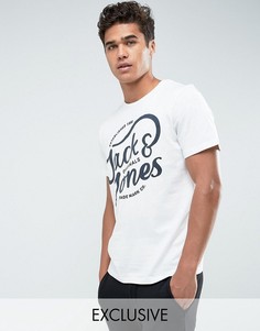 Футболка с принтом Jack &amp; Jones Originals - Белый