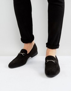 Черные лоферы из искусственной замши ASOS - Серый