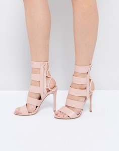Розовые босоножки на каблуке с ремешками и шнуровкой ALDO - Розовый