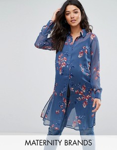 Длинная рубашка с принтом Mamalicoius - Мульти Mama.Licious