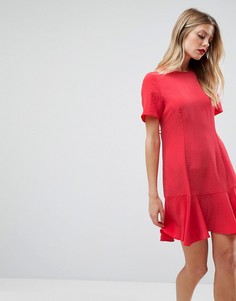 Чайное платье со шнуровкой на спине ASOS - Красный