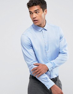 Голубая оксфордская рубашка классического кроя ASOS Premium - Синий
