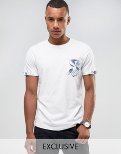 Футболка с контрастным принтом на кармане Jack &amp; Jones Originals - Белый