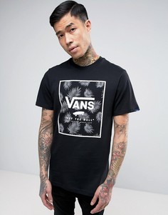 Черная футболка свободного кроя с принтом Vans VA312SKWH - Черный