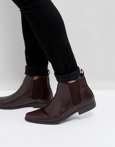 Бордовые ботинки челси ASOS - Красный