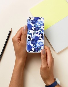Чехол для Iphone 6 с цветочным принтом Signature - Синий