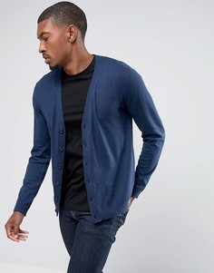 Темно-синий хлопковый кардиган ASOS - Темно-синий
