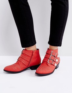 Ковбойские ботинки с пряжками Truffle Collection - Красный