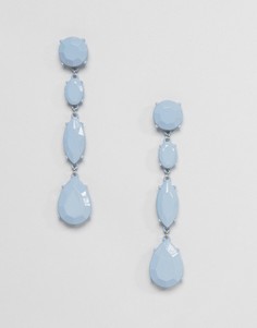 Серьги с камнями ASOS - Серый