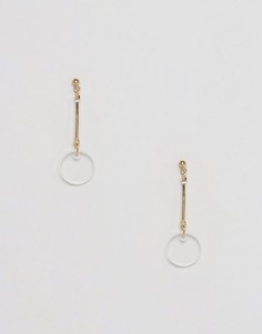 Миниатюрные серьги с резиновыми подвесками ASOS - Золотой