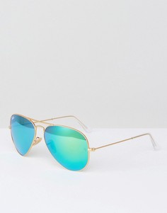 Солнцезащитные очки-авиаторы Ray-Ban 0RB3025 - Золотой