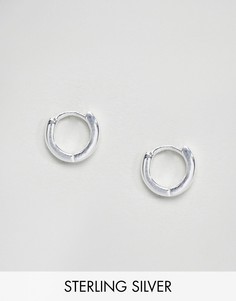 Серебряные серьги-кольца ASOS - Серебряный
