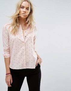 Рубашка с принтом ключей Maison Scotch - Розовый