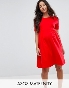 Свободное платье ASOS Maternity Ultimate - Красный