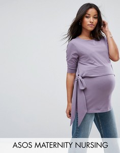 Футболка для кормящих мам ASOS Maternity - Фиолетовый