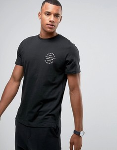 Футболка из органического хлопка с фирменным принтом Jack &amp; Jones Originals - Черный