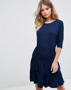 Свободное платье с 3 вставками Boohoo - Темно-синий