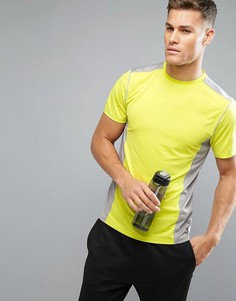 Серо-желтая футболка New Look SPORT - Желтый