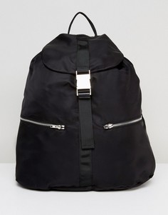 Рюкзак с пряжкой Weekday - Черный