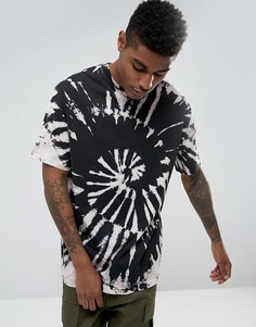 Черная oversize-футболка с принтом ASOS - Черный