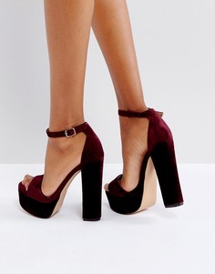 Босоножки на платформе Steve Madden Gonzo - Красный
