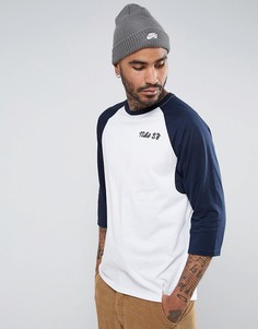 Белая футболка из ткани Dri-FIT с рукавами реглан Nike SB 860120-100 - Белый