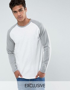 Лонгслив с контрастными рукавами реглан Jack &amp; Jones Originals - Белый