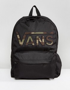 Черный рюкзак с камуфляжным принтом Vans Realm - Черный