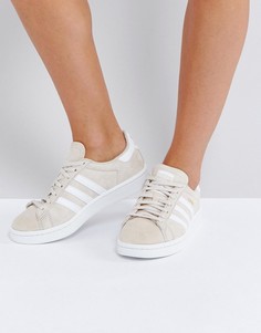 Кроссовки кремового цвета adidas Originals Campus - Кремовый