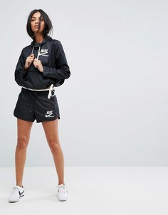 Шорты с молнией Nike Archive - Черный
