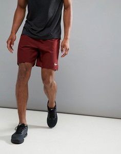 Бордовые шорты Nike Running Dri-FIT 7 885285-619 - Красный