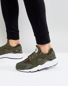 Зеленые кроссовки для бега Nike Air Huarache Run 318429-306 - Зеленый