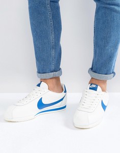 Белые кожаные кроссовки Nike Classic Cortez SE 861535-102 - Белый