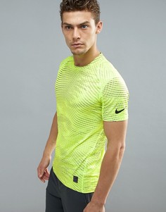 Яркая футболка с принтом Nike Training Pro 838000-038 - Желтый