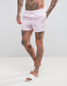 Светло-розовые короткие шорты для плавания ASOS - Розовый
