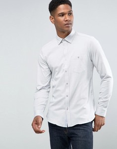Узкая трикотажная рубашка Ted Baker - Белый