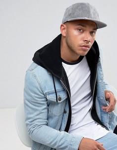 Серая бейсболка с эффектом потертости ASOS - Серый