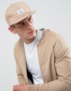 Бежевая трикотажная бейсболка ASOS - Бежевый