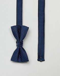 Синий галстук-бабочка в горошек Jack &amp; Jones - Синий