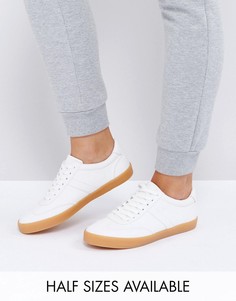 Полосатые кроссовки со шнурками ASOS DELPHINE - Белый