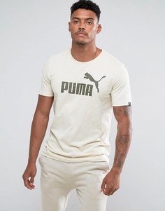 Бежевая футболка Puma ESS No. 1 83824170 - Бежевый